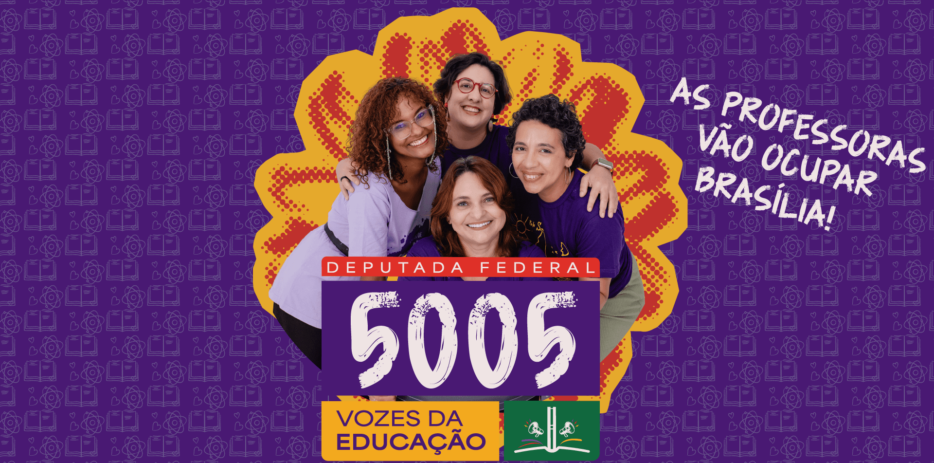 Vozes da Educação 5005, deputada federal. As professoras vão ocupar Brasília.